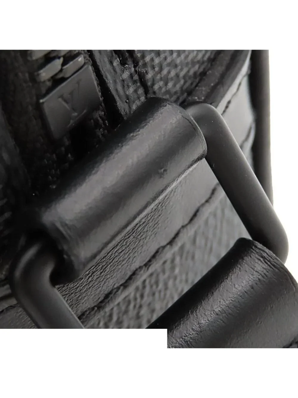 Louis Vuitton Utility Messenger Shoulder Bag Black Damier Graphite